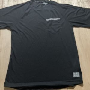 AND1 One Black Mens Dry Dri-Fit Active Basketball Reflective T-Shirt Size Medium